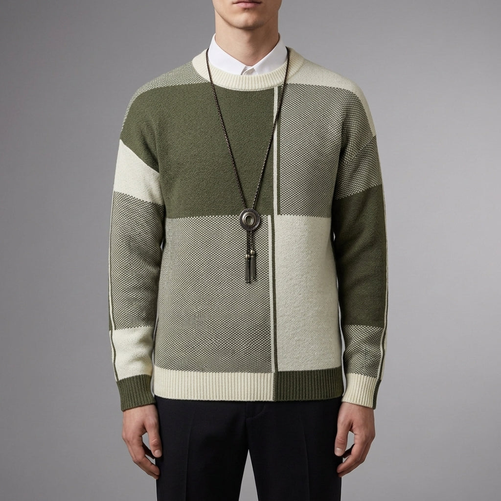L'Appartement ◆ GENTLEMAN KNIT Men's Apt. 9® Long Sleeve Texture Sweater Polo
