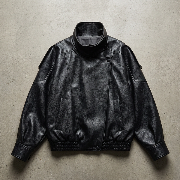 The Milan Pebble Leather Jacket