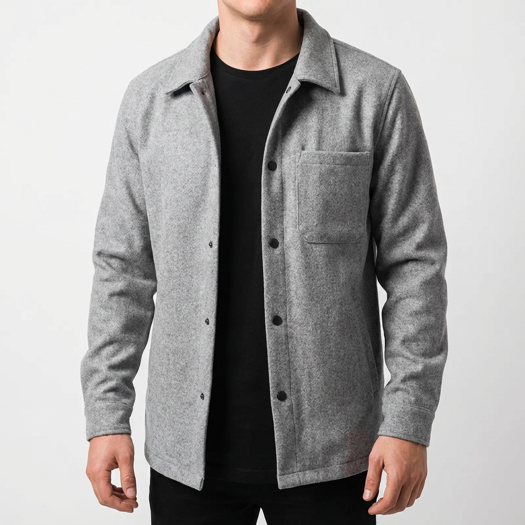 Gray Button-up