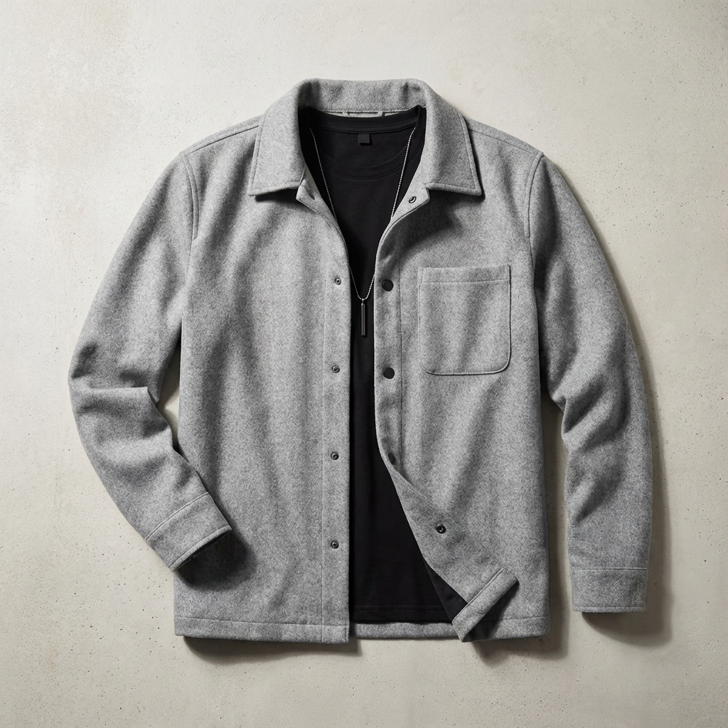 Gray Button-up