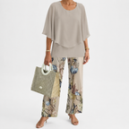 Procida Chiffon Overlay Two-Piece Trouser Set — MODEL