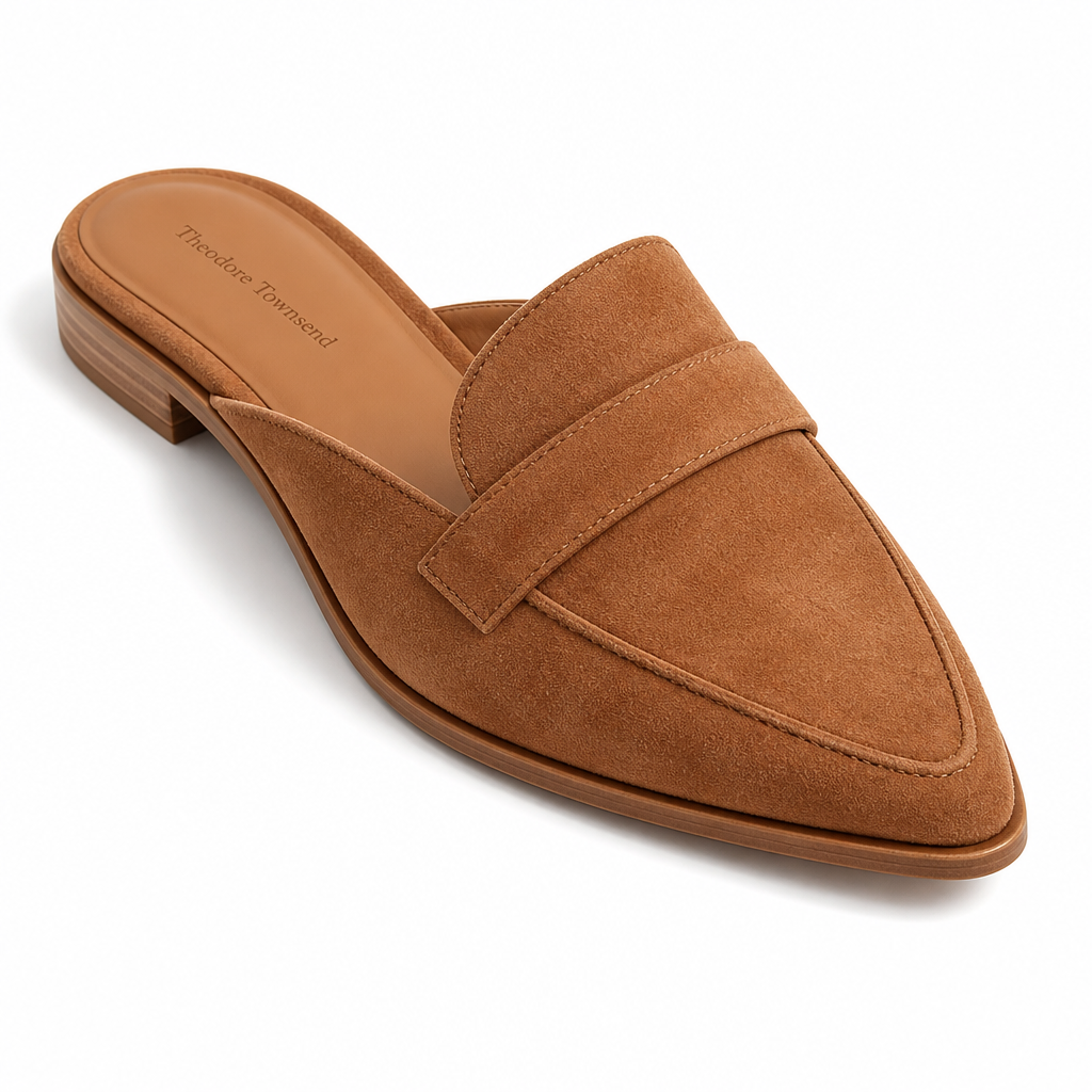Siena Pointed-Toe Soft Suede Loafer — SOLE