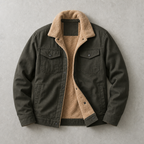 Verbier Sherpa-Lined Trucker Field Jacket — ARMY GREEN