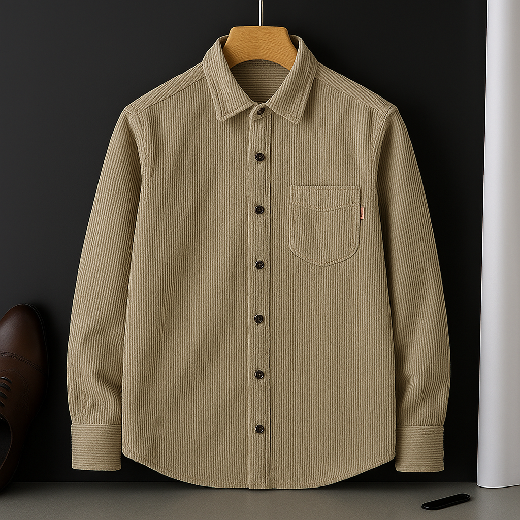 Leonardo Ultra-Soft Corduroy Shirt - Sydney Fraiser