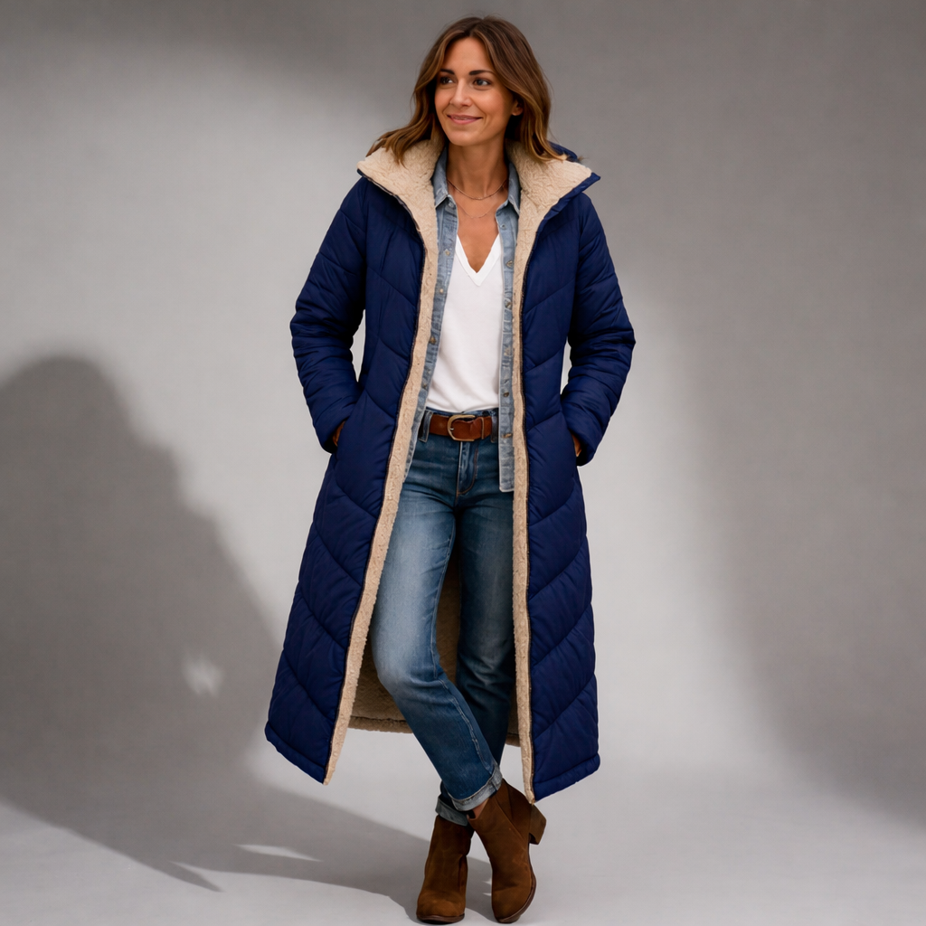 Valouréa Quilted Coat with Hood