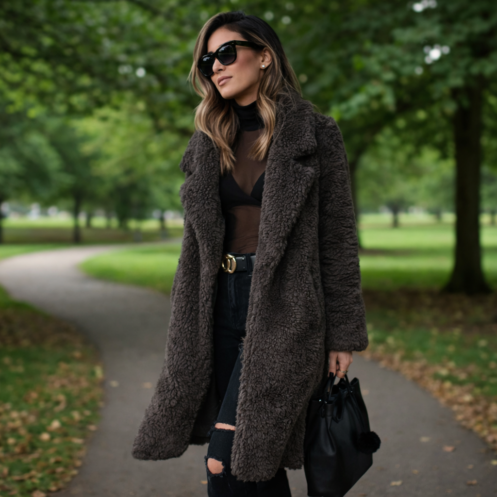 Catania Long Teddy Coat