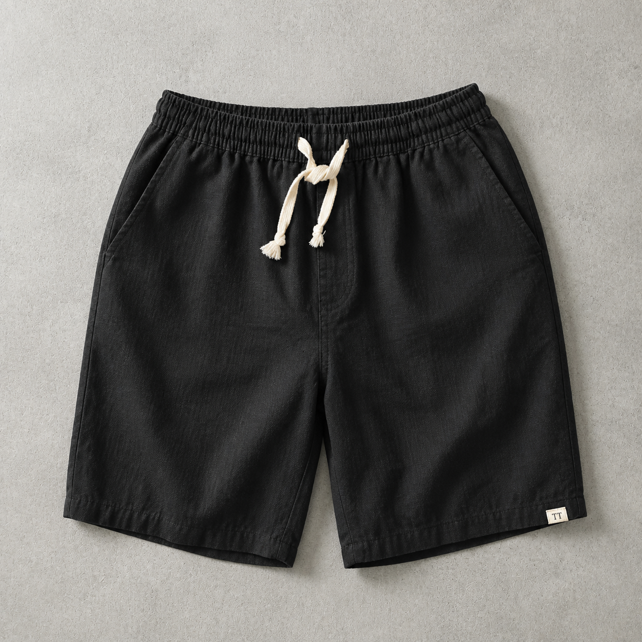 Nazare Linen Blend Drawstring Shorts