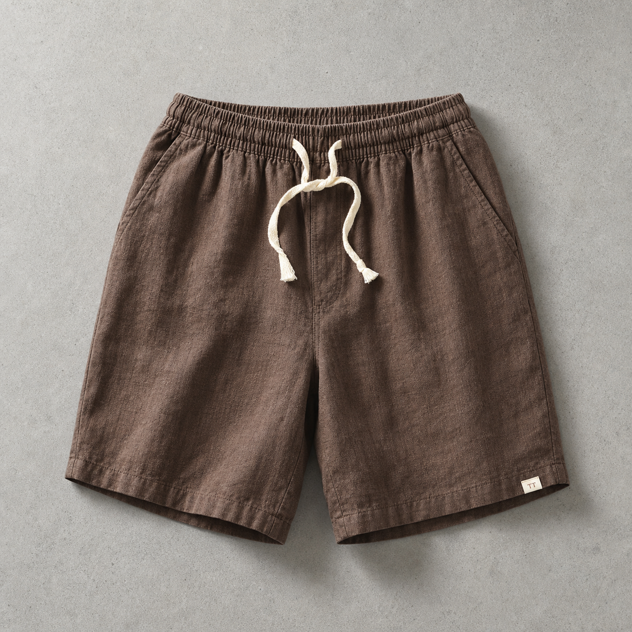 Nazare Linen Blend Drawstring Shorts