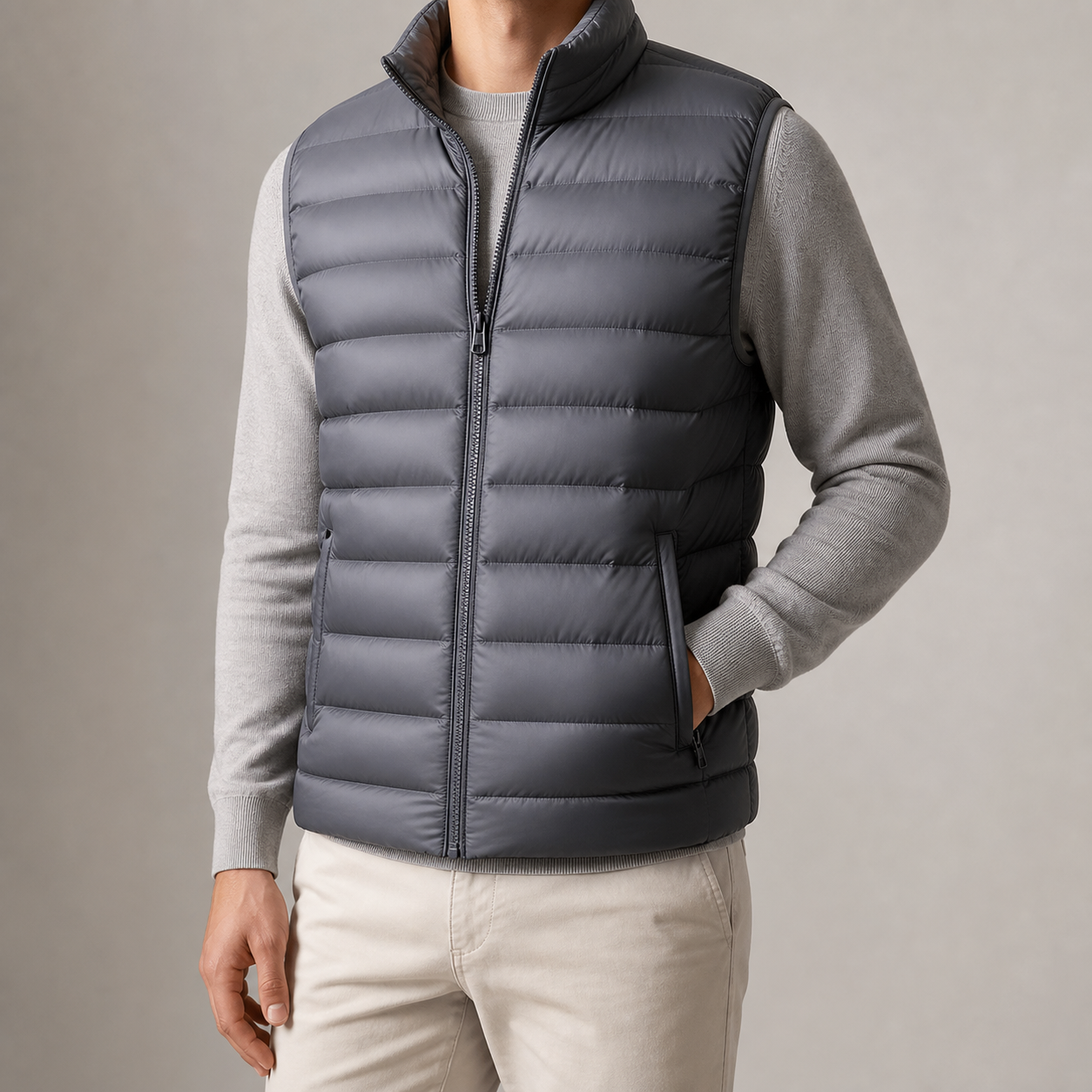 Tavira Quilted Stand Collar Puffer Vest
