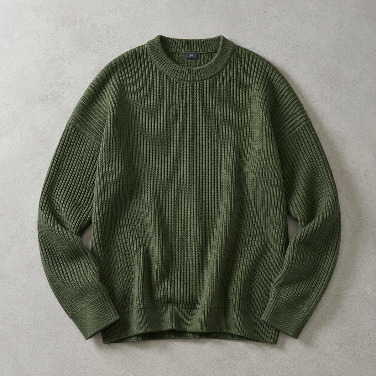 Bregenz Chunky Ribbed Crew Neck Sweater