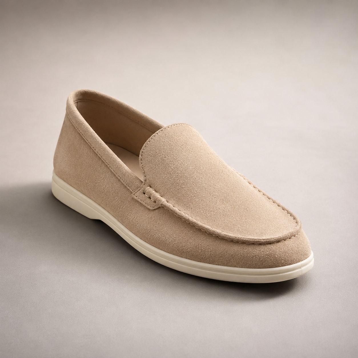 Bruges Suede Slip On Summer Loafer