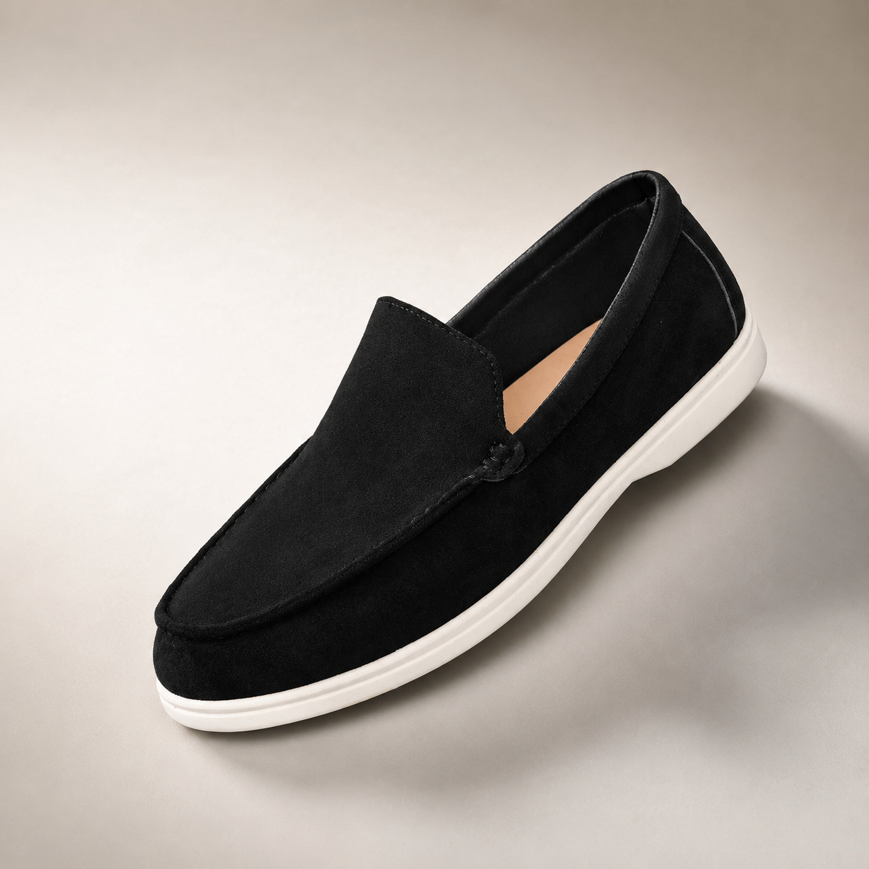 Bruges Suede Slip On Summer Loafer