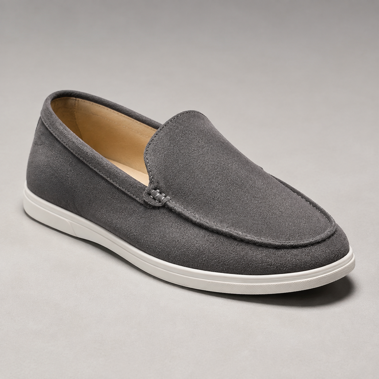 Bruges Suede Slip On Summer Loafer