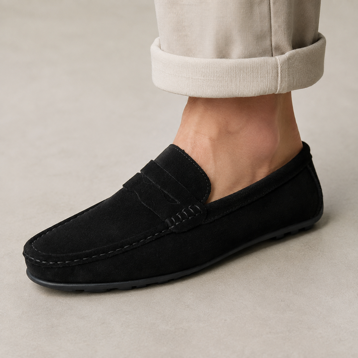 Urbino Suede Penny Driving Loafer