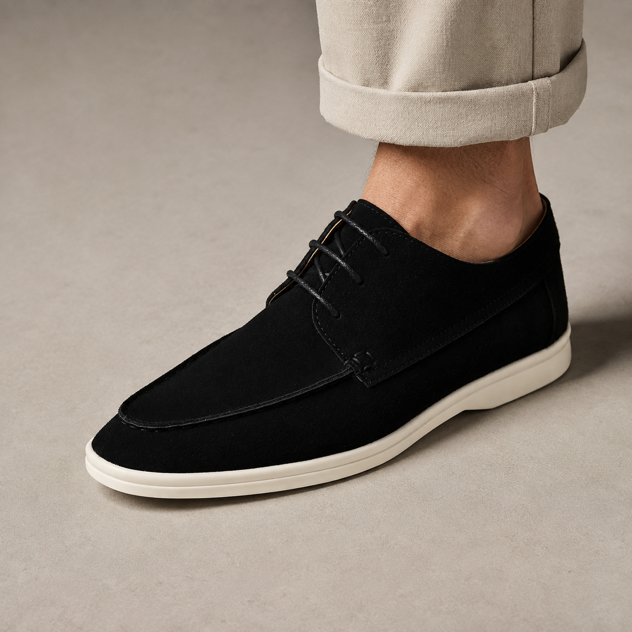 Padova Suede Lace Up Boat Shoe