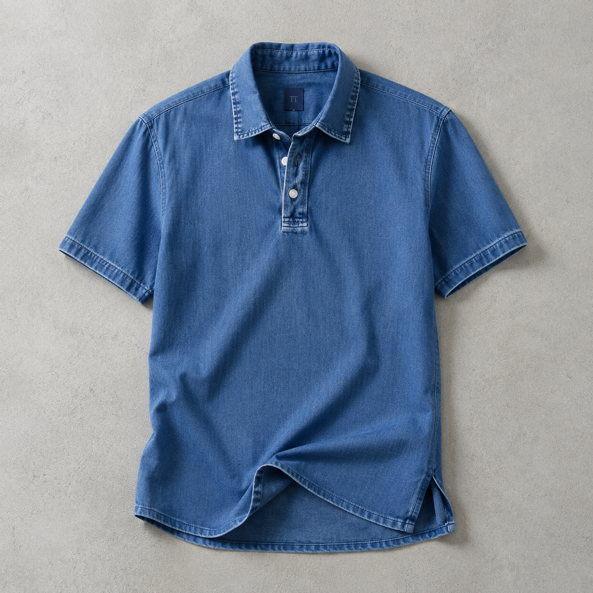 Ischia Washed Cotton Polo Shirt
