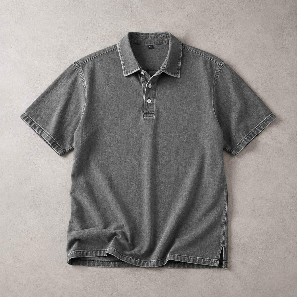 Ischia Washed Cotton Polo Shirt