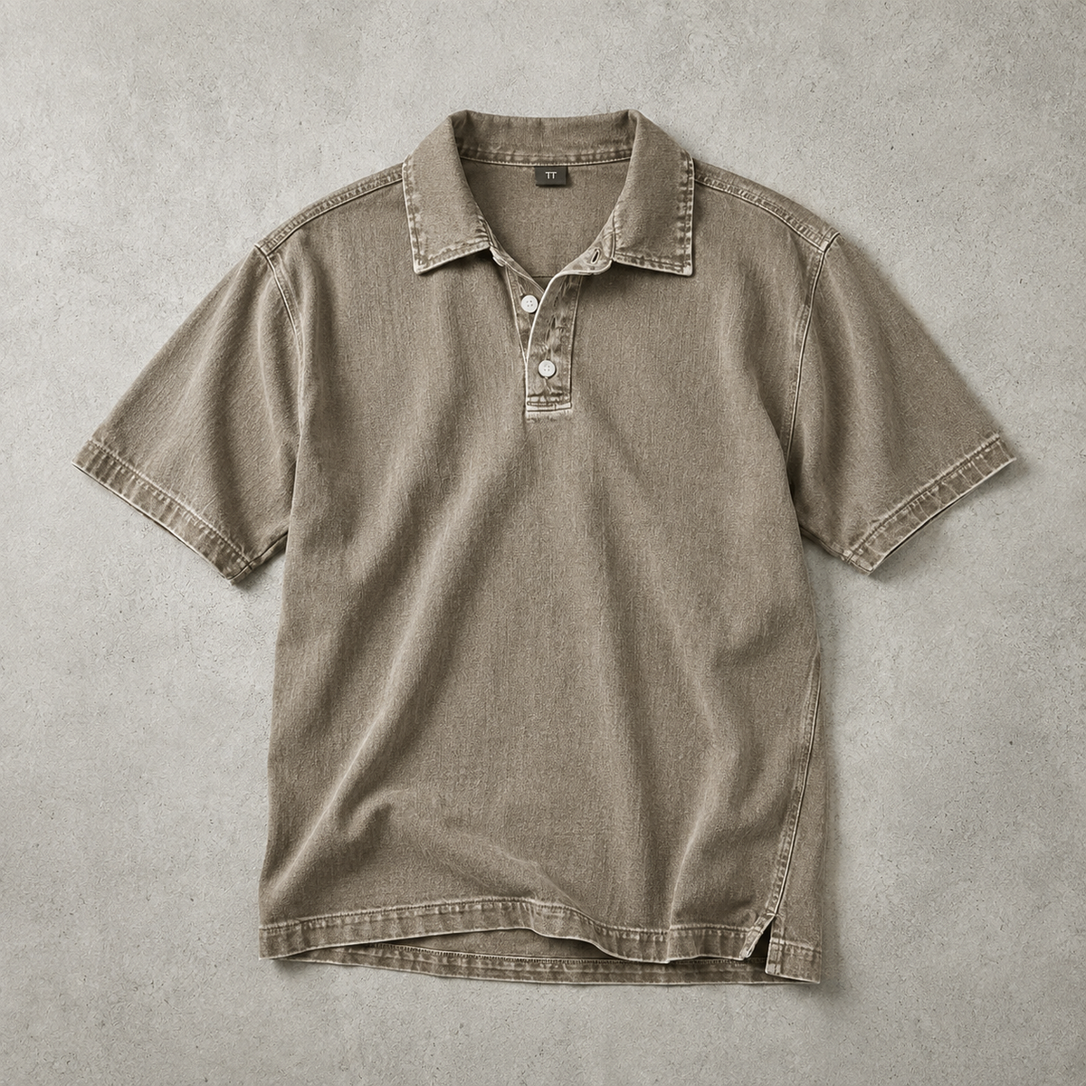 Ischia Washed Cotton Polo Shirt