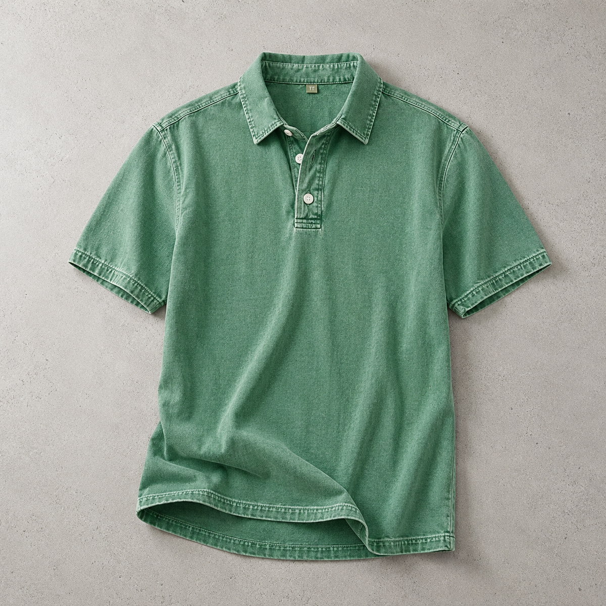 Ischia Washed Cotton Polo Shirt