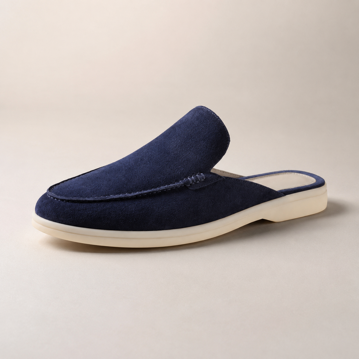 Sanremo Suede Backless Loafer Mule