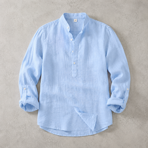 Alassio Roll Tab Sleeve Popover Shirt