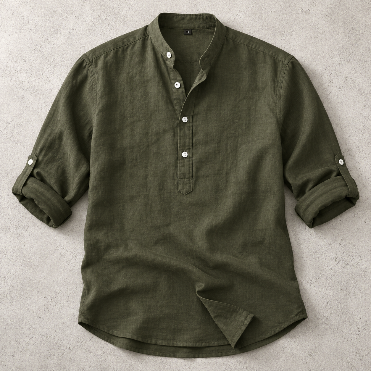 Alassio Roll Tab Sleeve Popover Shirt