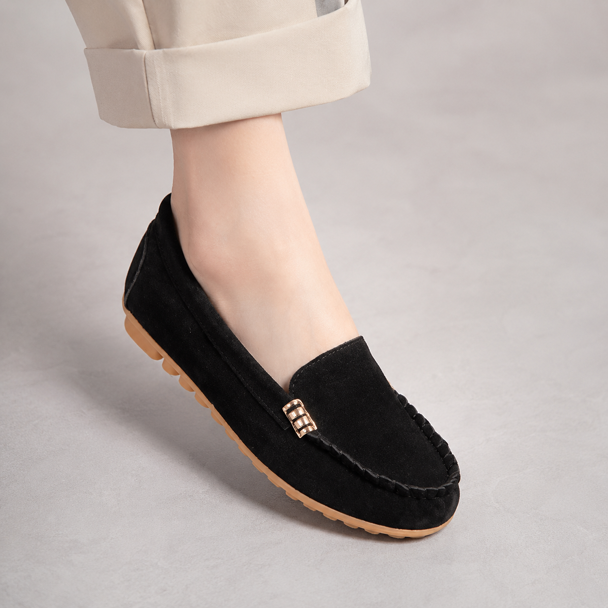 Toulon Slip On Moc Toe Comfort Loafer