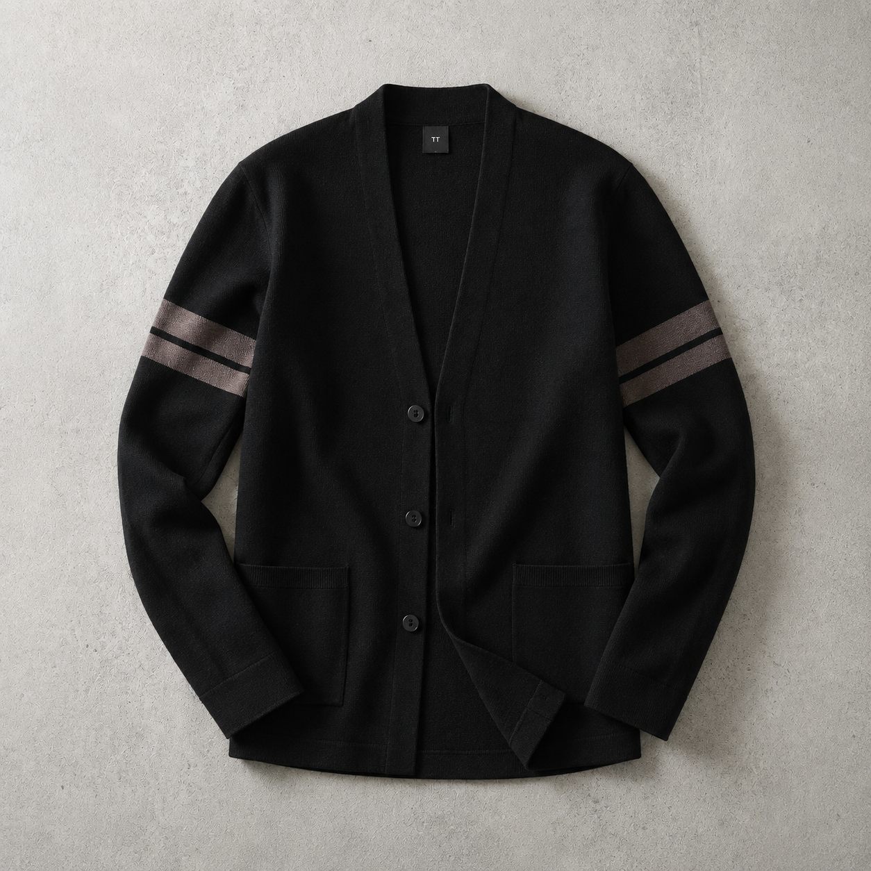 Biarritz Stripe Sleeve Knit Cardigan