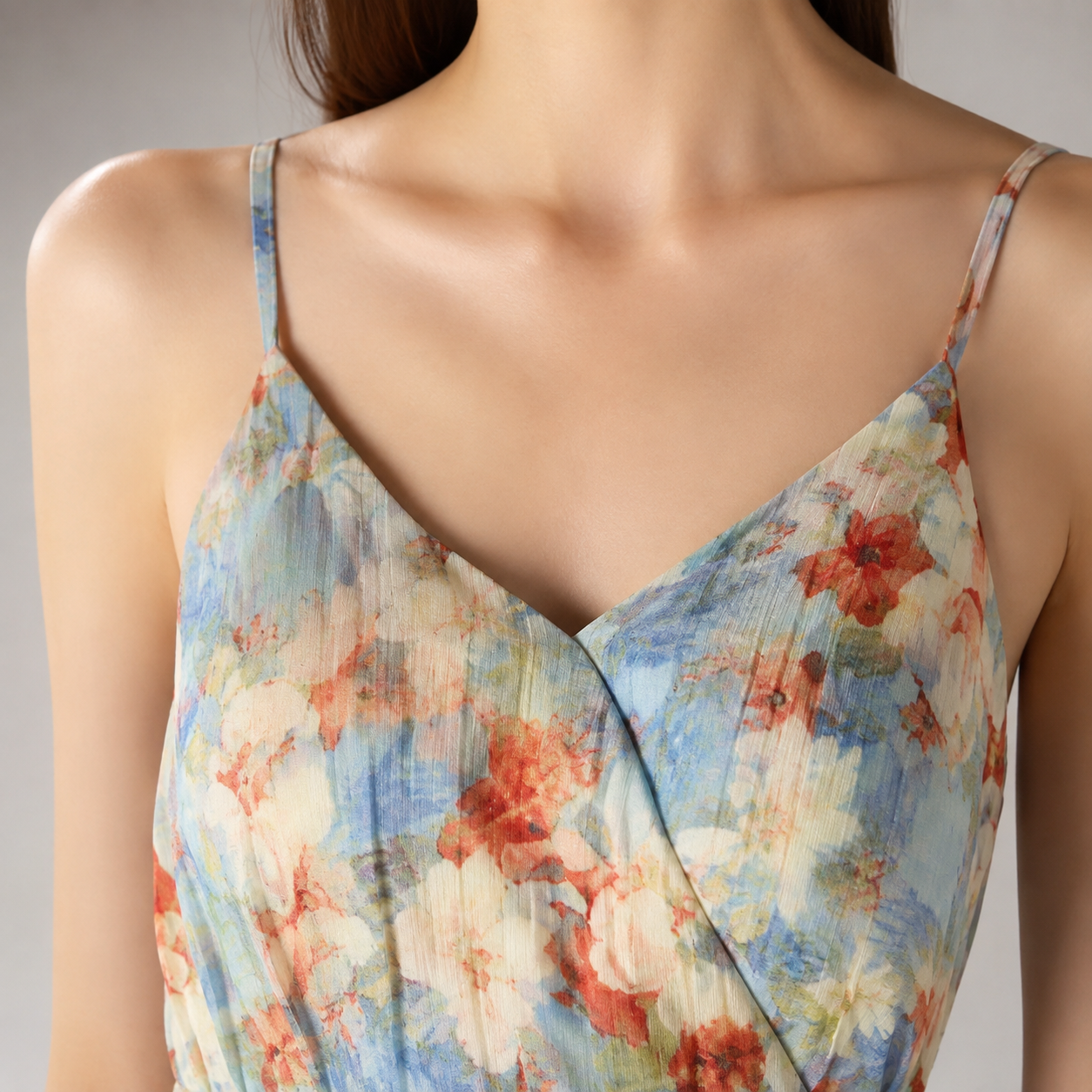 Lucerne Watercolor Floral Slip Maxi Dress