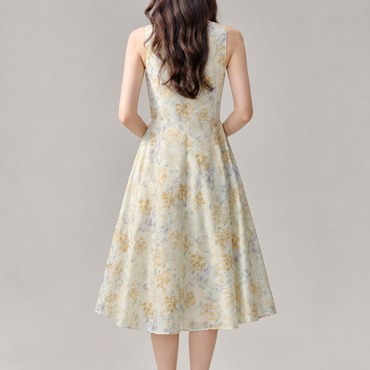 Windsor Floral Tie Shoulder Midi Dress