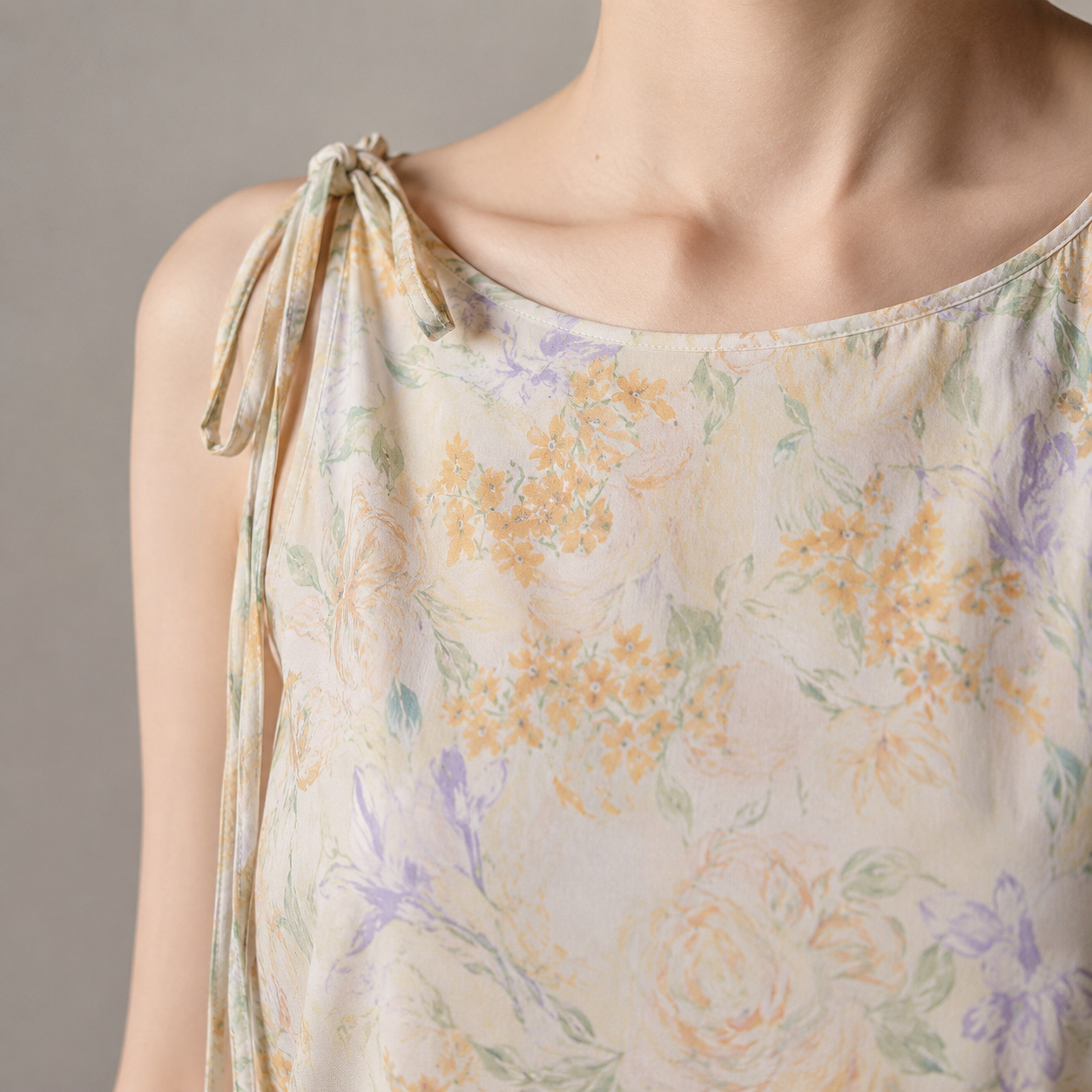 Windsor Floral Tie Shoulder Midi Dress