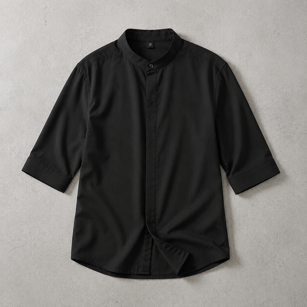 Tetbury Band Collar Half Sleeve Shirt
