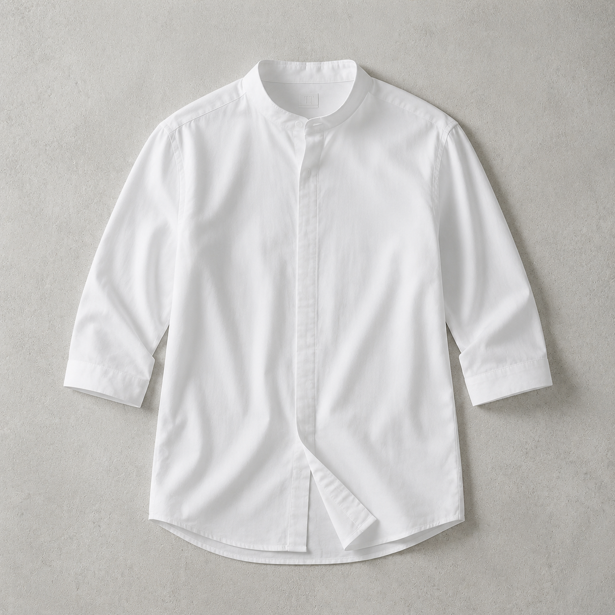 Tetbury Band Collar Half Sleeve Shirt