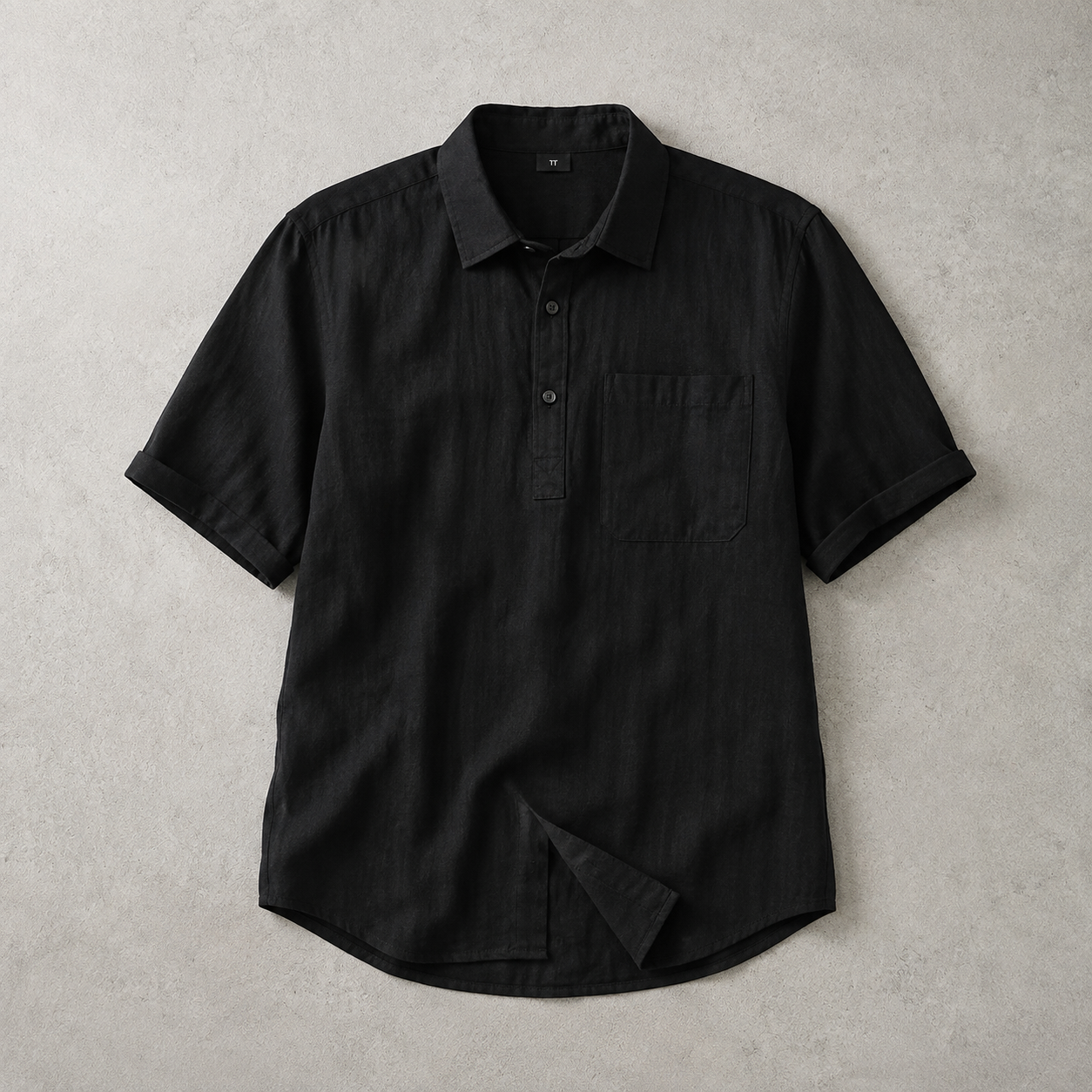Burford Textured Popover Polo Shirt