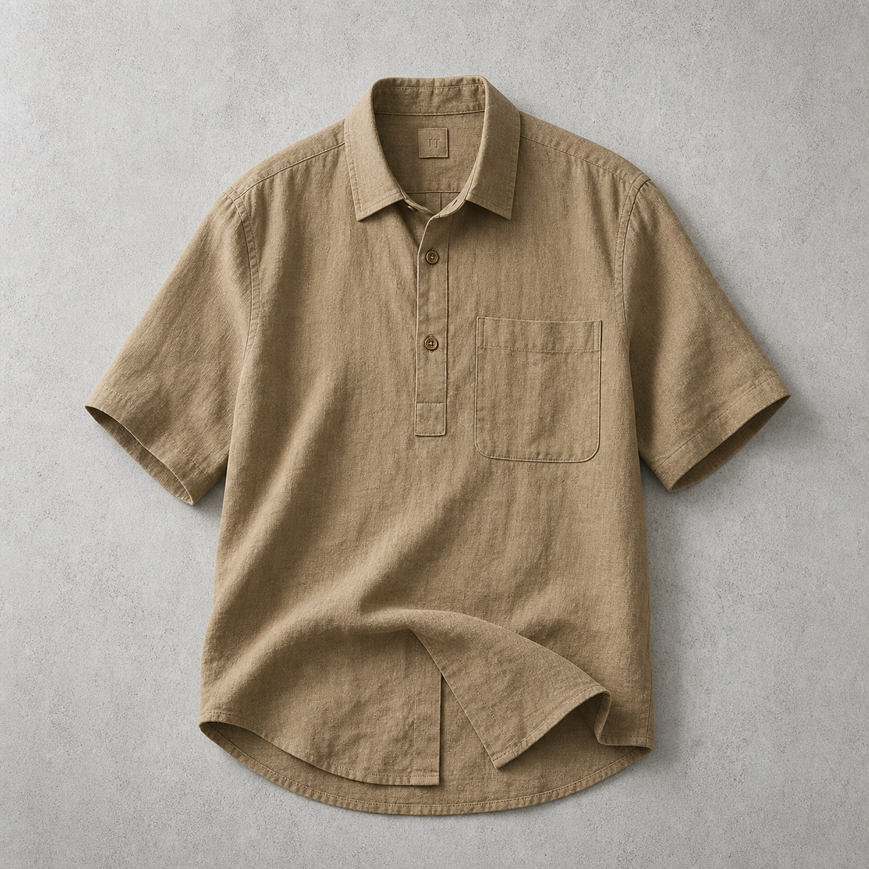 Burford Textured Popover Polo Shirt