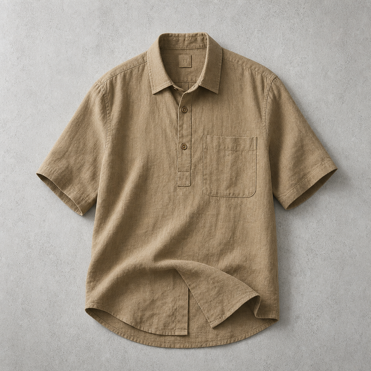 Burford Textured Popover Polo Shirt