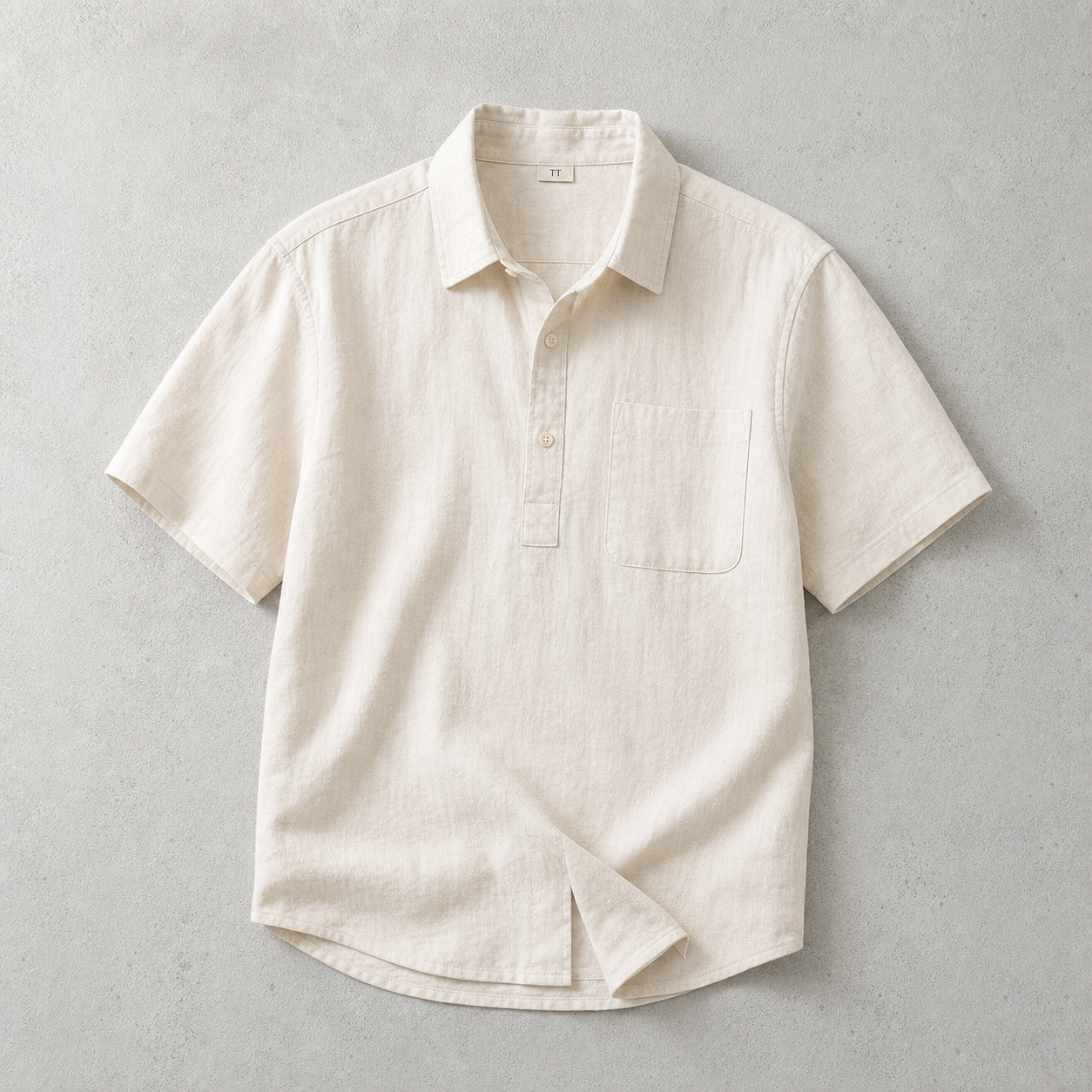 Burford Textured Popover Polo Shirt