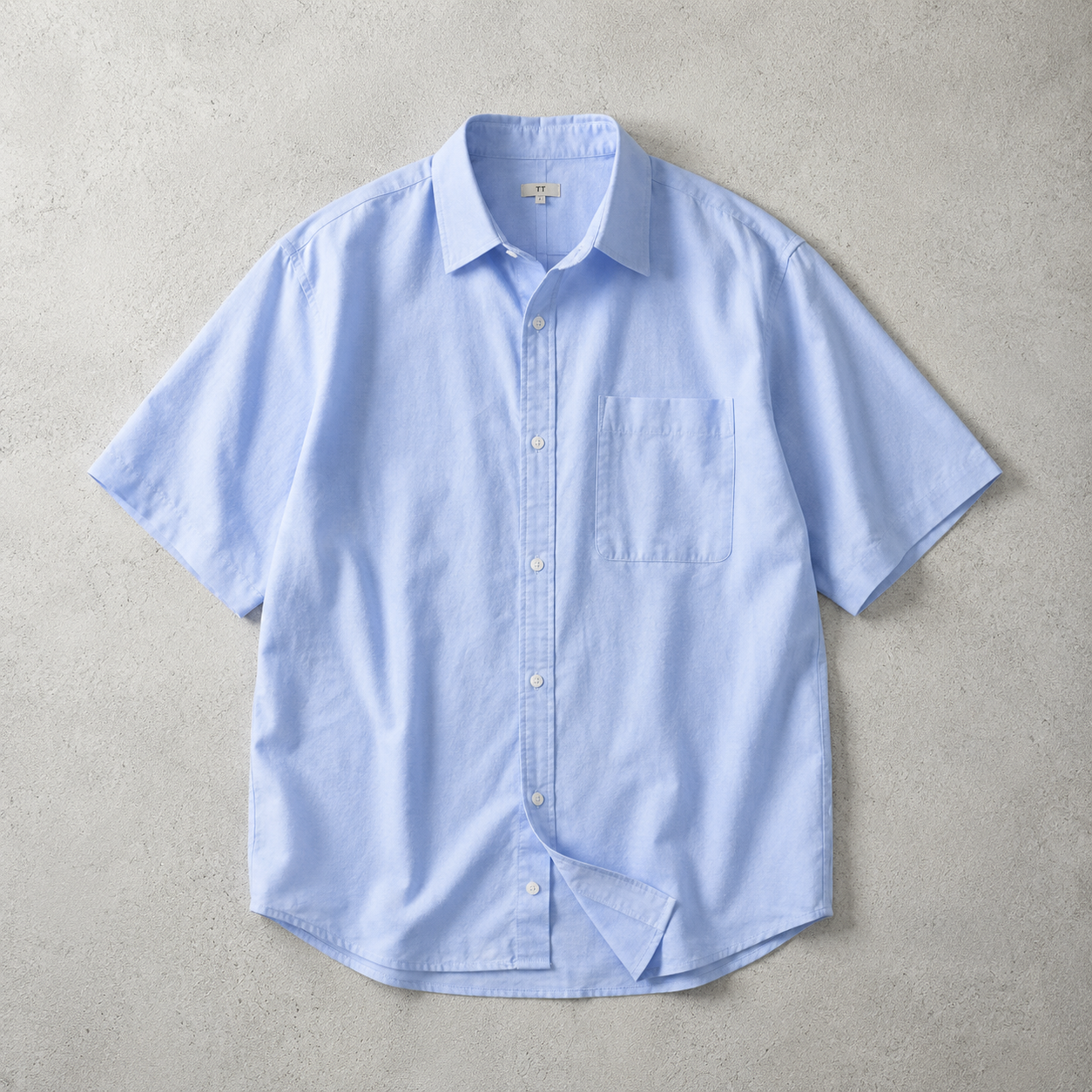 Stamford Light Blue Short Sleeve Shirt