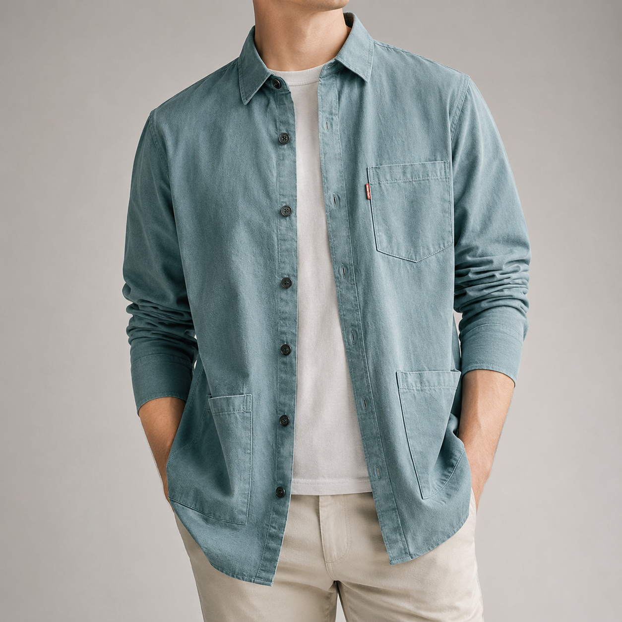 Sherborne Washed Cotton Utility Overshirt