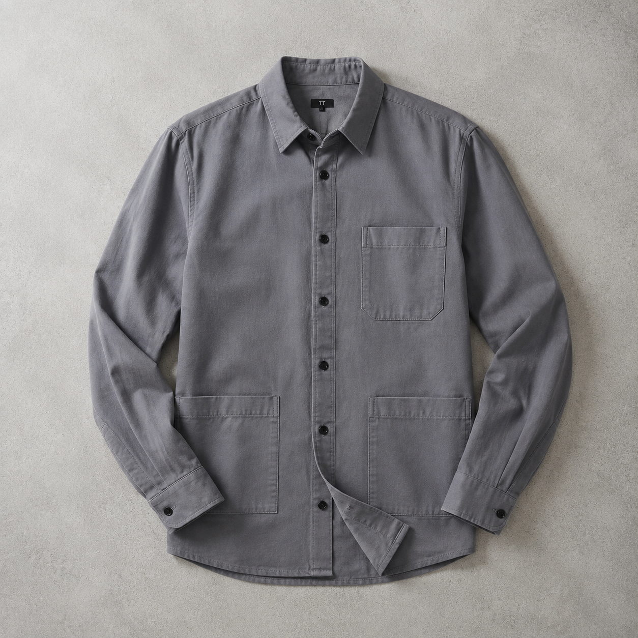Sherborne Washed Cotton Utility Overshirt