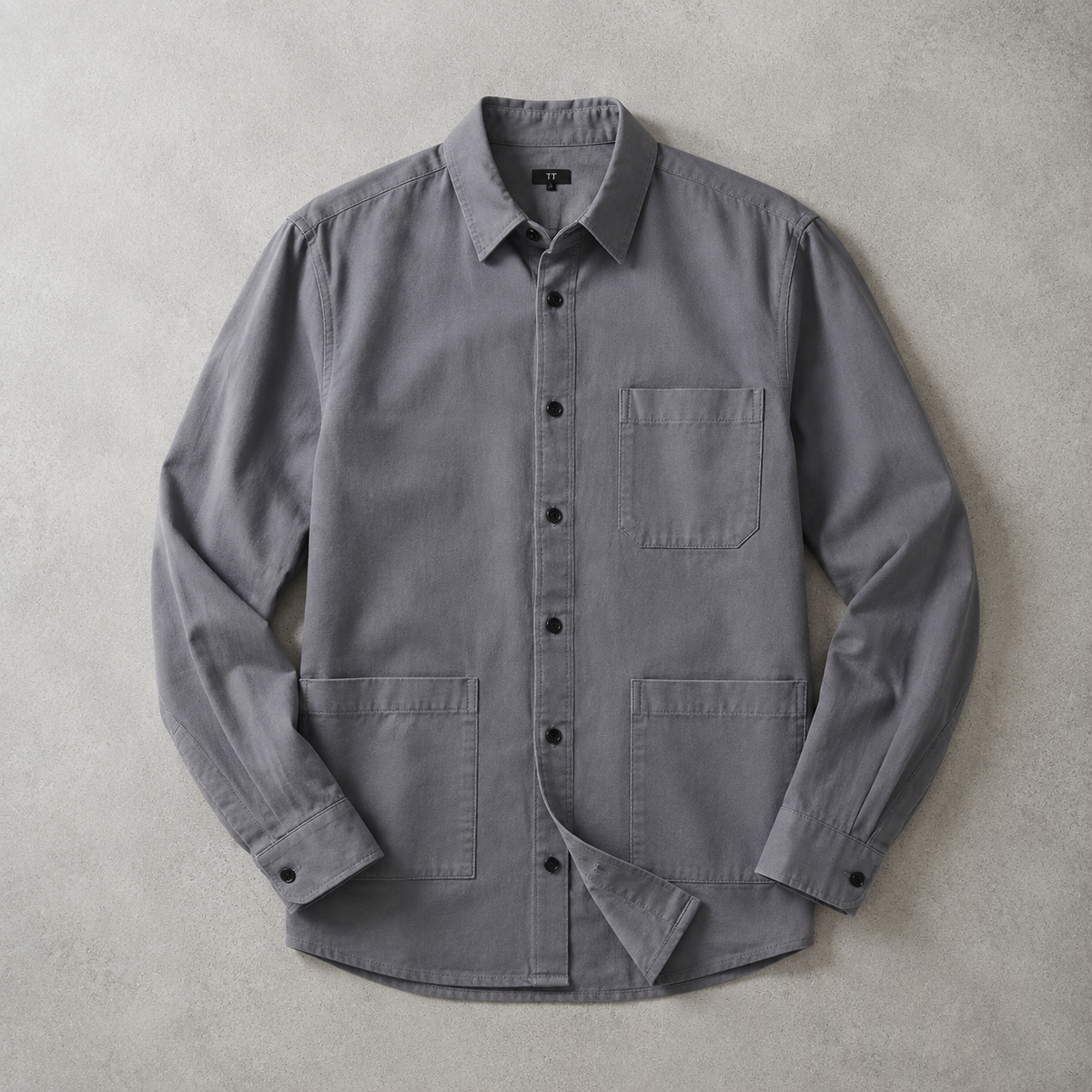 Sherborne Washed Cotton Utility Overshirt