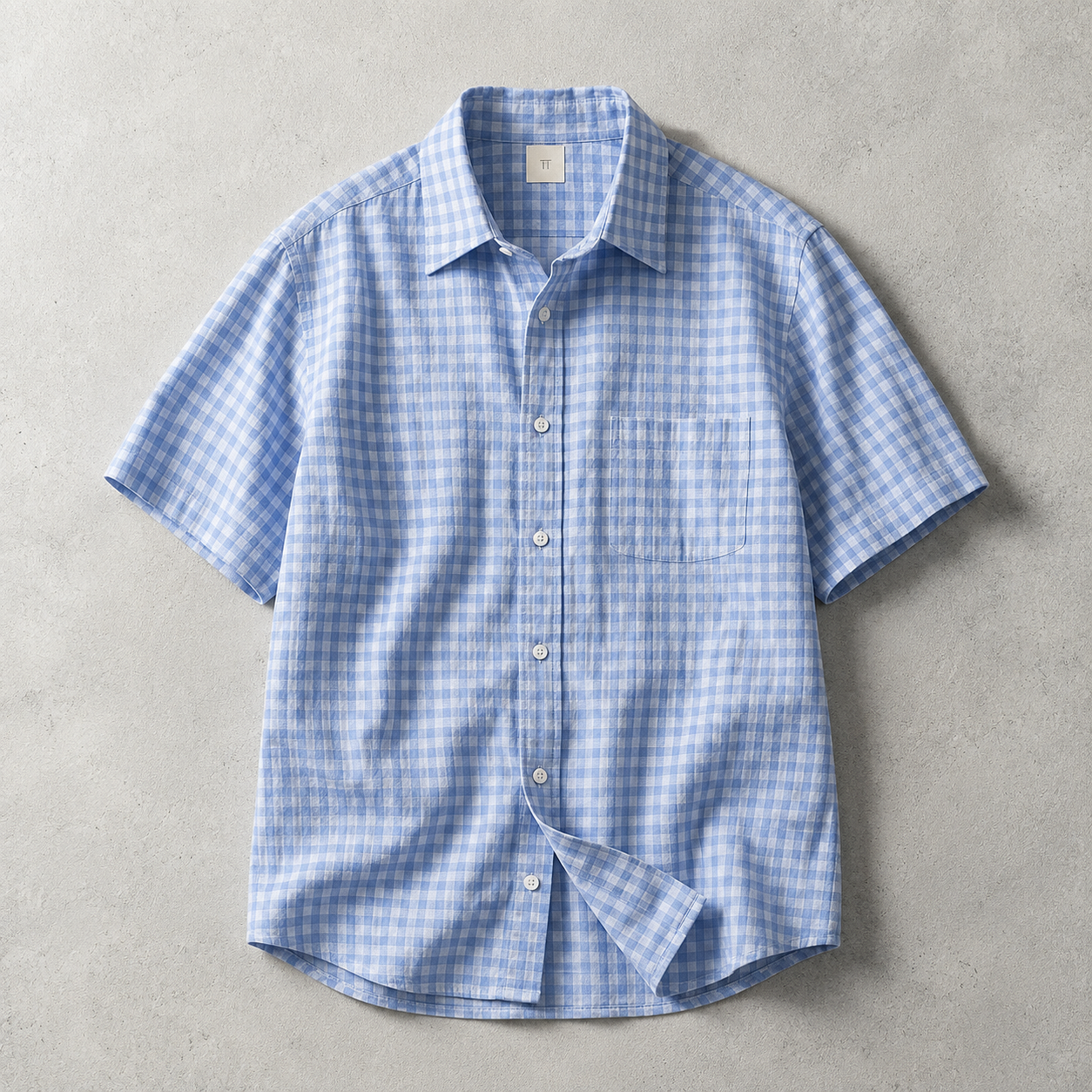 Dartmouth Yellow Gingham Short Sleeve Shirt