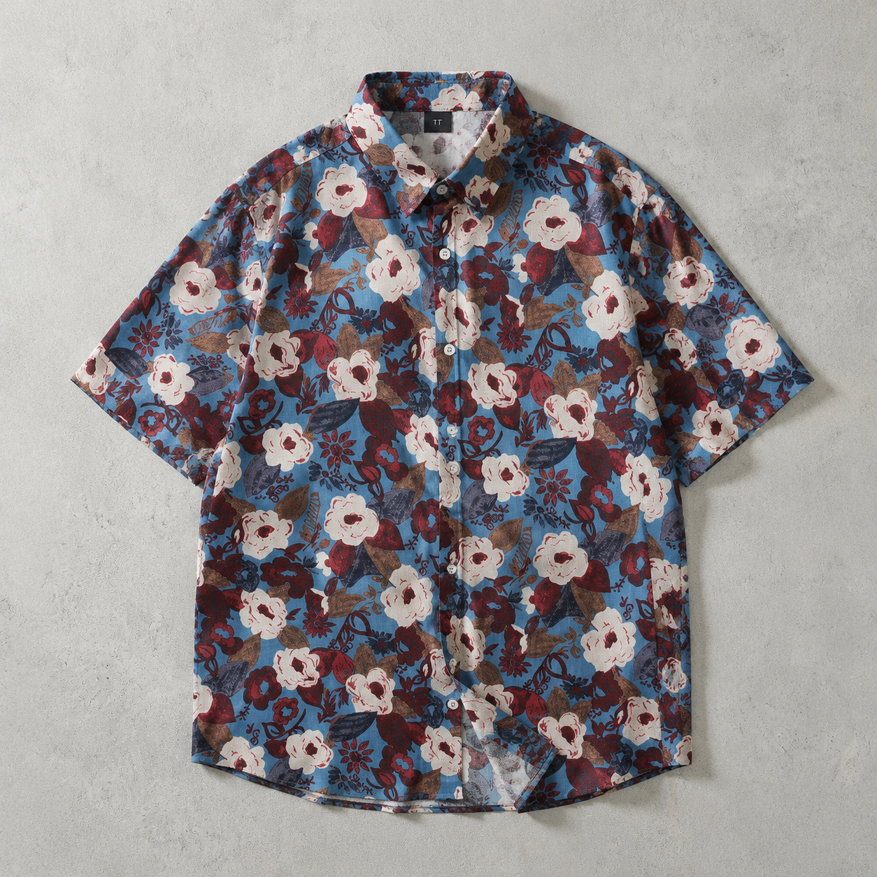 Fowey Tropical Print Short Sleeve Shirt
