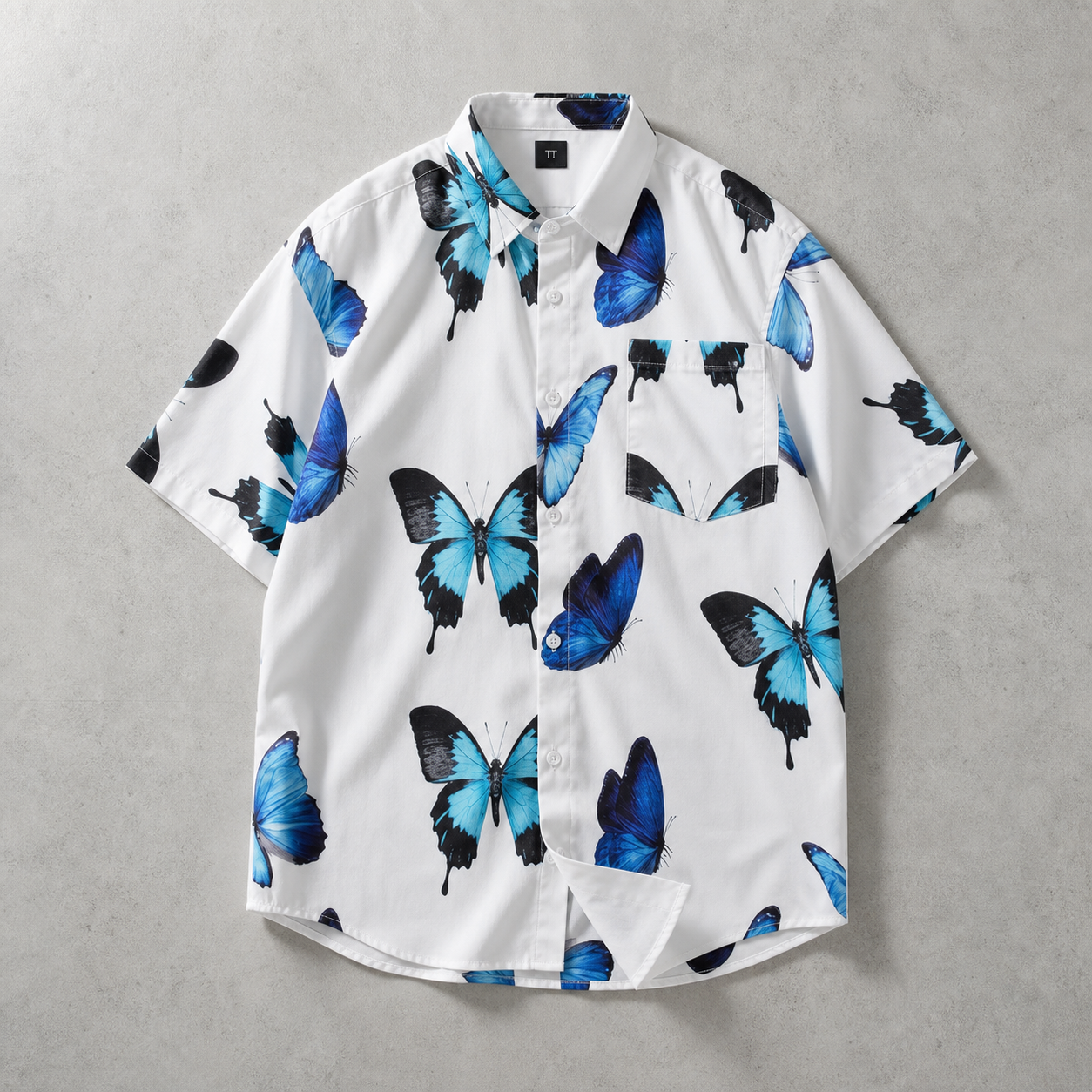Fowey Tropical Print Short Sleeve Shirt