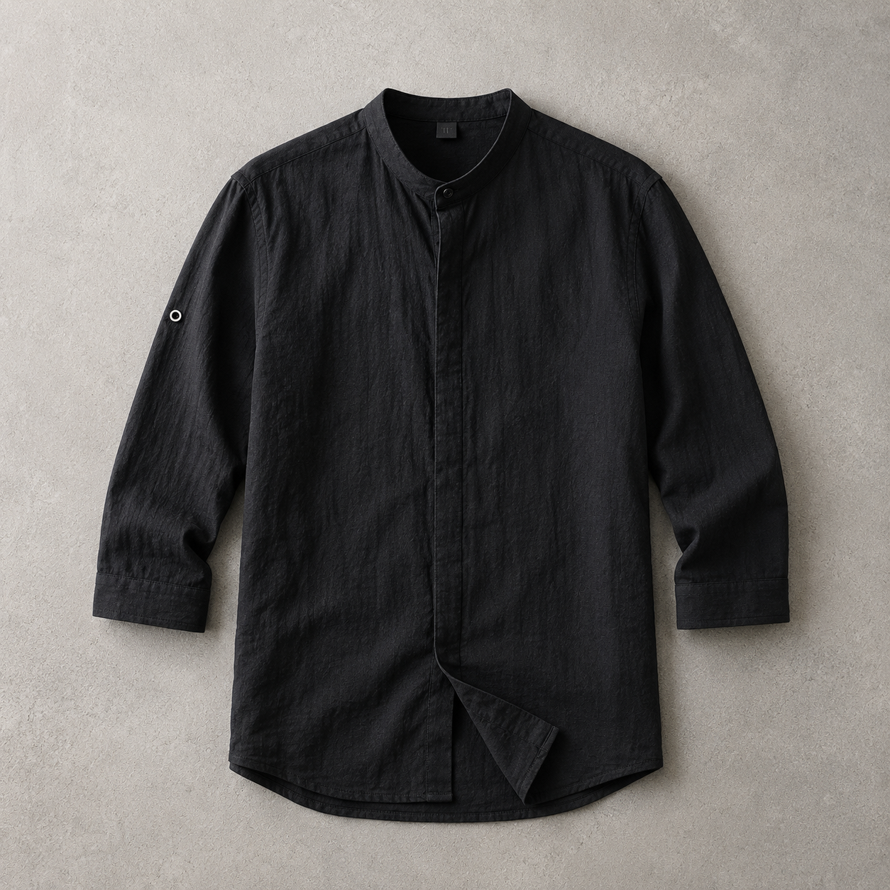 Truro Band Collar Three Quarter Sleeve Shirt