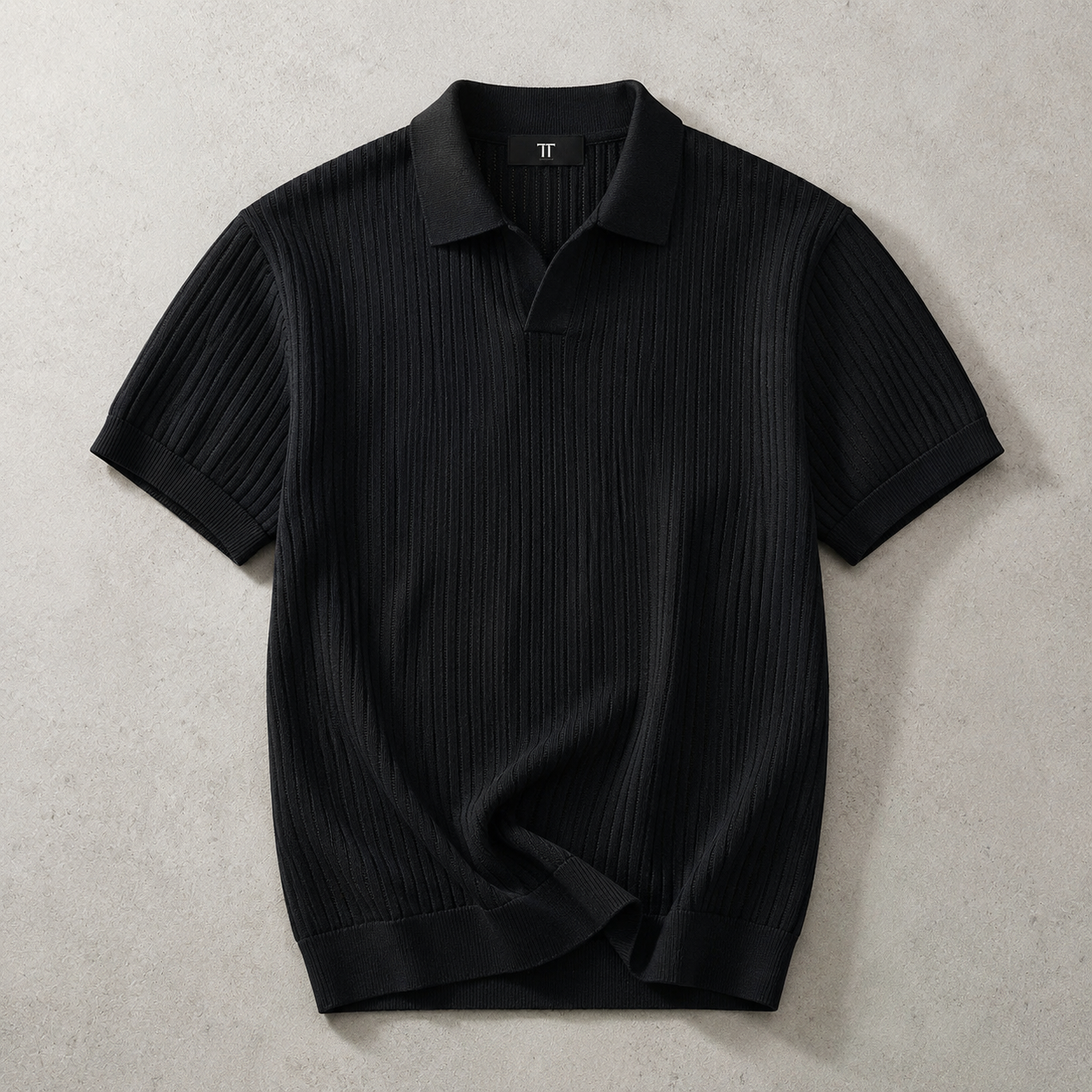 Bilbao Open Collar Knit Polo Shirt