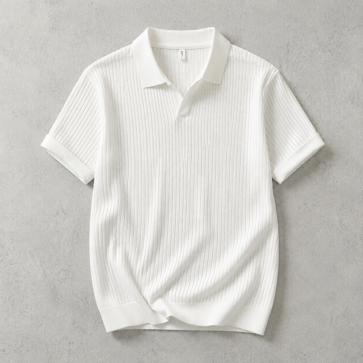 Bilbao Open Collar Knit Polo Shirt