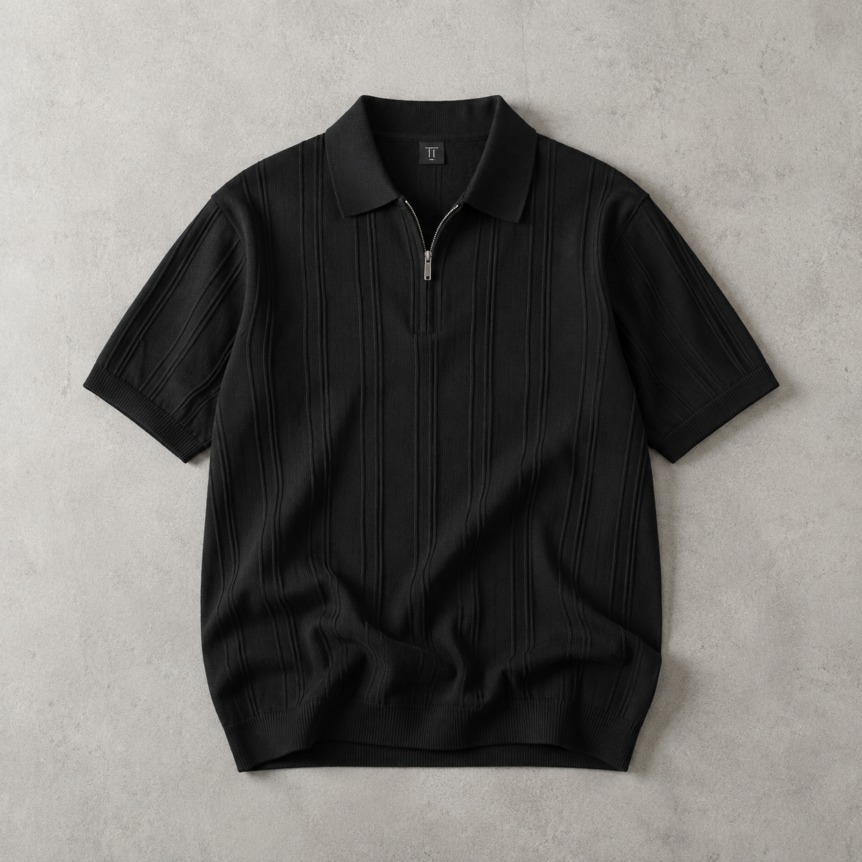 Oviedo Quarter Zip Knit Polo Shirt