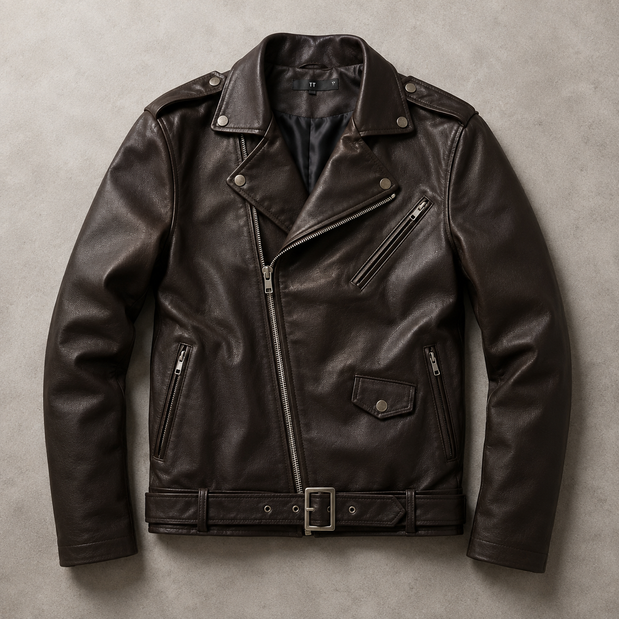 Cordoba Asymmetric Zip Faux Leather Moto Jacket