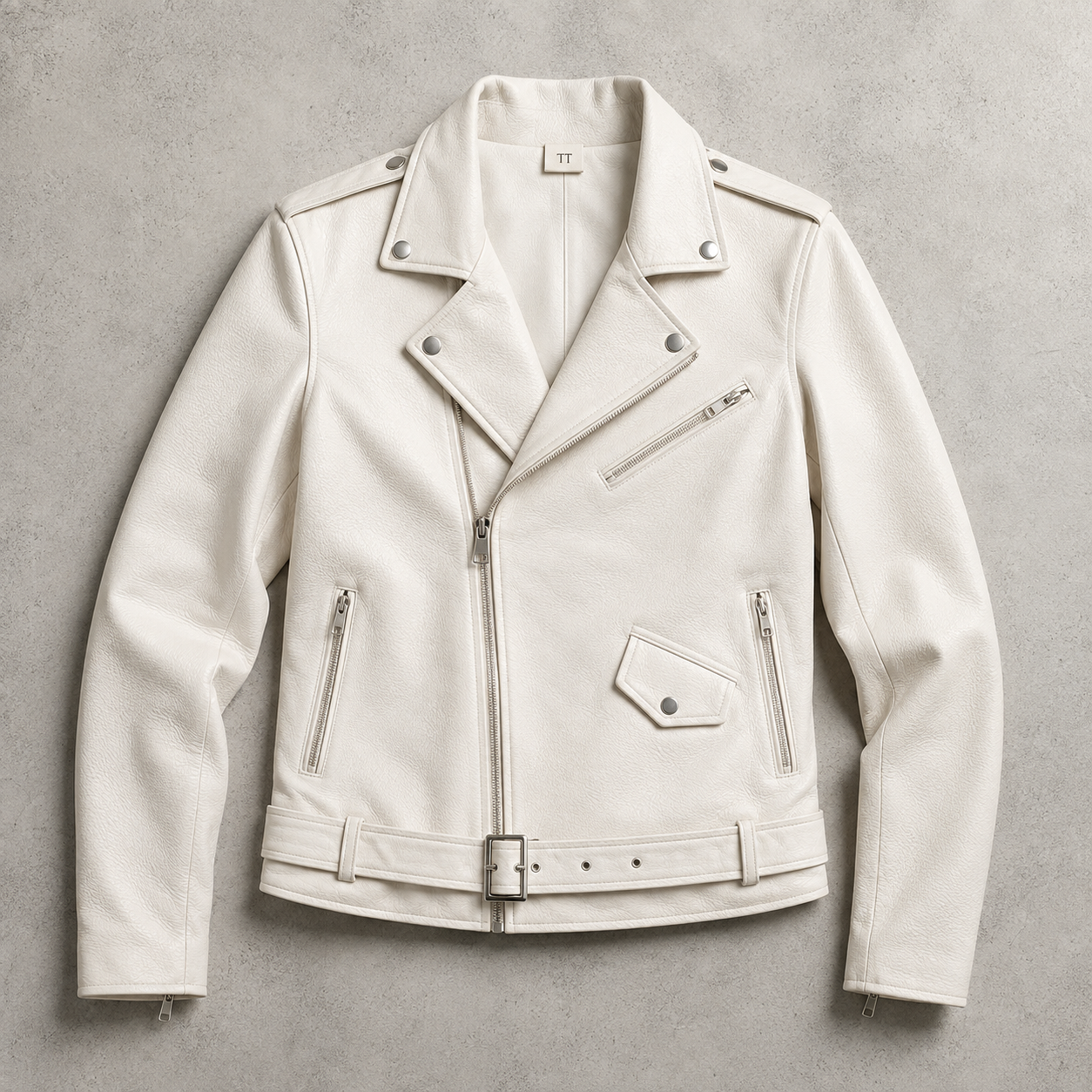 Cordoba Asymmetric Zip Faux Leather Moto Jacket
